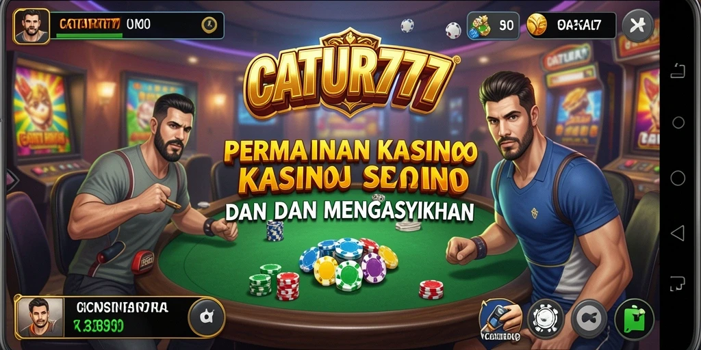 Tampilan antarmuka menarik dari gameplay Kasino yang seru.