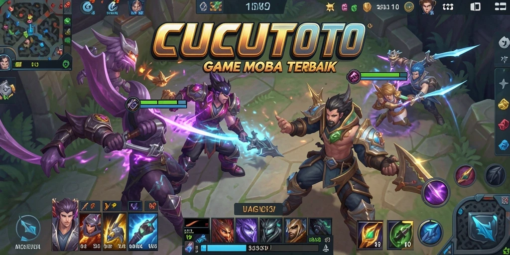 Tangkapan layar gameplay CUCUTOTO dengan aksi seru dan karakter unik.