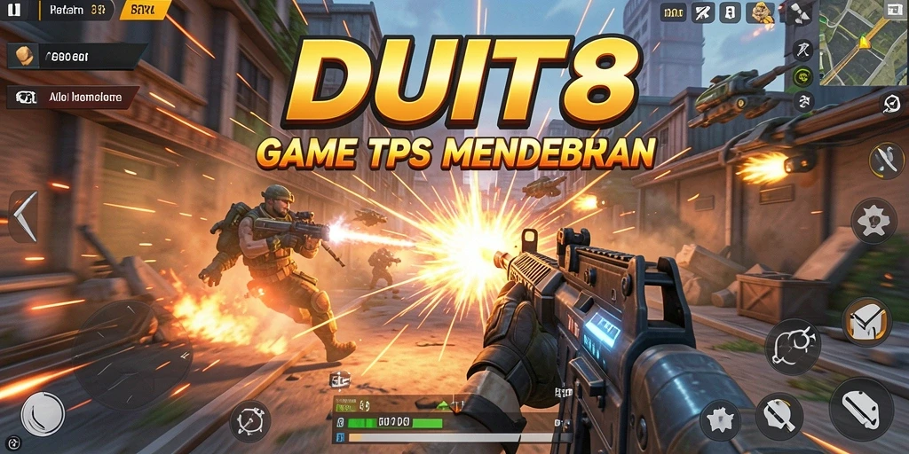 Screenshot gameplay DUIT8 menampilkan aksi pertempuran yang mendebarkan.