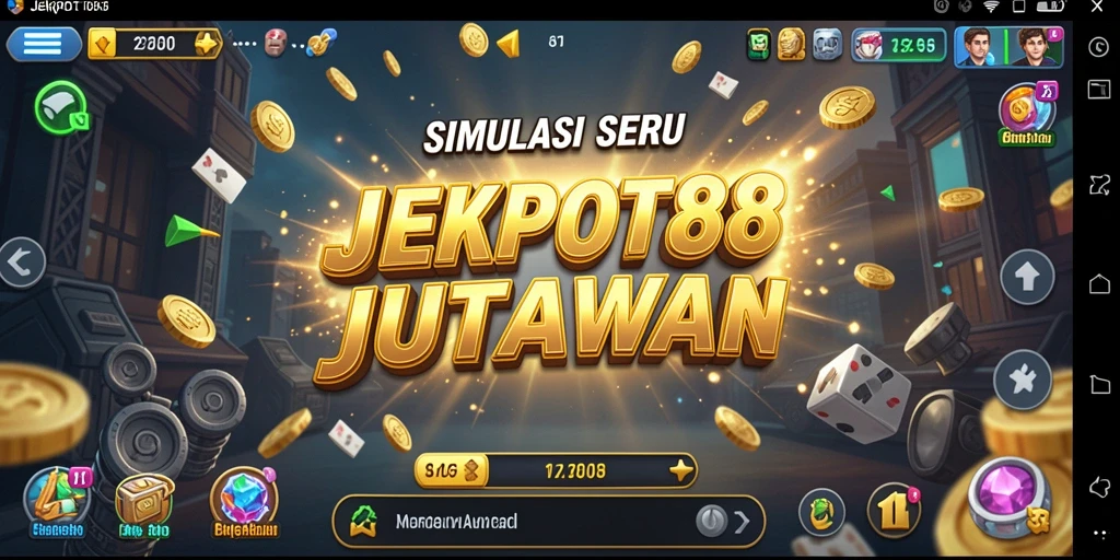 Tampilan menarik dari gameplay simulation JEKPOT88 yang mengasyikkan.