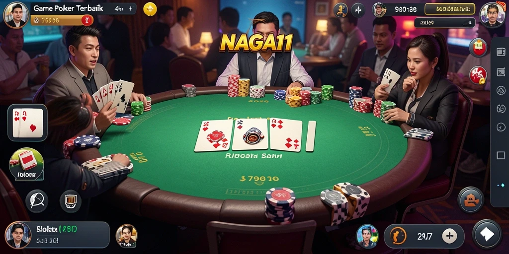 Tampilan gameplay seru di NAGA11 dengan antarmuka menarik dan interaksi pemain.