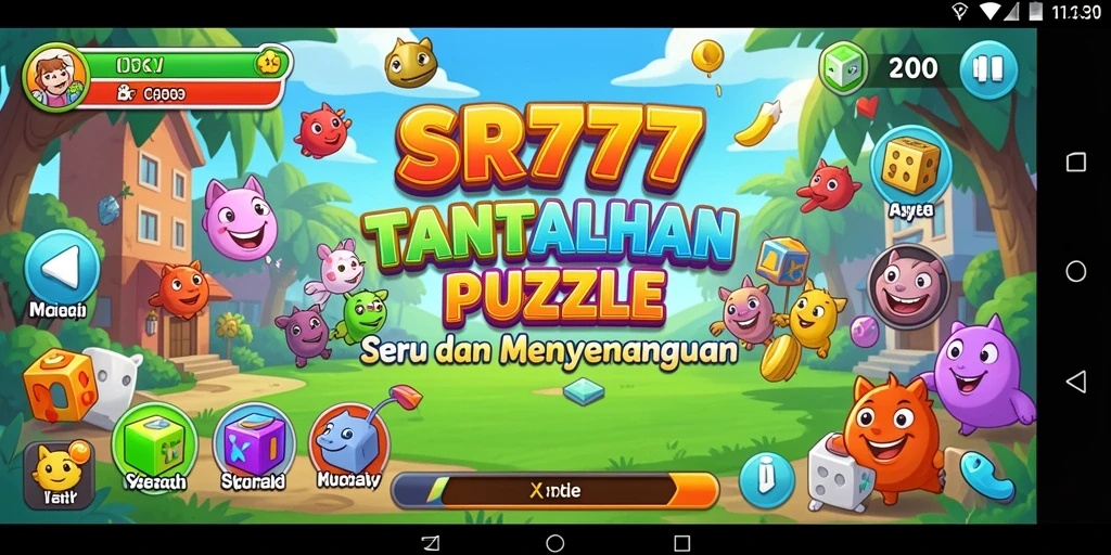 Gameplay menantang dalam SR777 dengan berbagai teka-teki menarik.